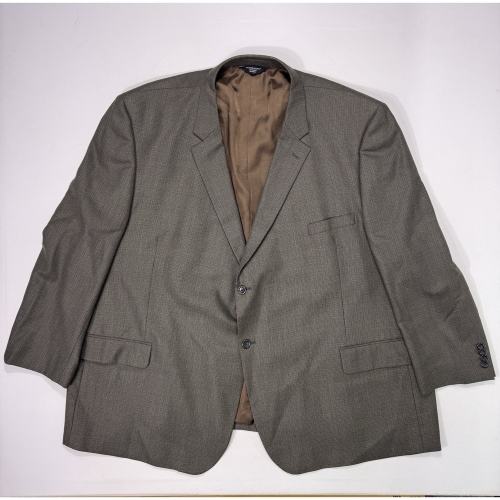 Pronto Uomo Couture 60R Brown 100% Wool Mens Blazer Suit Jacket Sport Coat